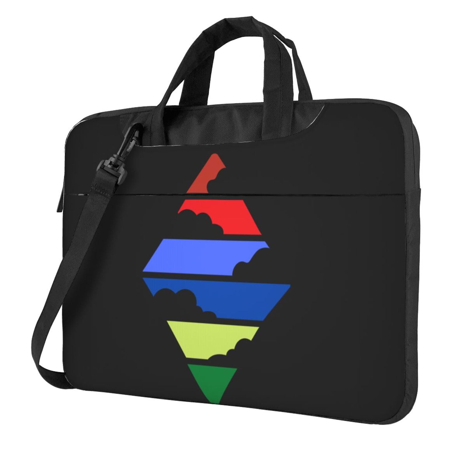 Retro Colorful Cloud Laptop Bag, 14 inch Laptop or Tablet, Business Casual Laptop Bag