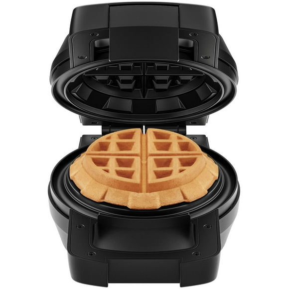 Chefman Stuffed Belgian 13 cm (5-Inch) Waffle Maker w/ Non-Stick Surface and Locking Lid - Black, New
