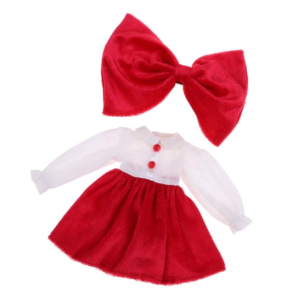 De Manga Sombreros Con Nudo Para Accesorio Dolls rojo Hugo Vestido de Muñeca y Tocado