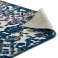 thumbnail image 5 of Modway Reflect 94.5x122" Primrose Ornate Floral Lattice Rug in Ivory/Dark Blue, 5 of 9