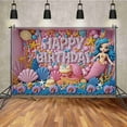 thumbnail image 2 of Childr's Birthday Party rations Backdrops Unicorn Mermaid Butterfly Gifts Background Baby Child Photoz, 2 of 8