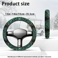 thumbnail image 7 of HUIACONG Green Mandala Golf Cart Steering Wheel Cover Soft Flannel Fabric Golf Cart Steering Wheel Protection Warm Comfortable Interior Universal Fit EZGO Yamaha Club Cars, 7 of 7