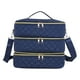 thumbnail image 3 of Bolsa de transporte para maquillaje y cosméticos, bolsa portátil con capacidad para 80 botellas, estuche organizador de esmalte de uñas, transportador Azul, 3 of 8