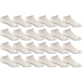 thumbnail image 2 of Yacht & Smith 24 Pairs of Low Cut Ankle Socks for Big Kids, Boys Girls, Bulk Pack Sock Size 6-8, 2 of 4
