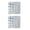 White, variant on Yammee Set of 2 Decorative Natural Shell Square Coasters Heat-Insulating Mat for Cups