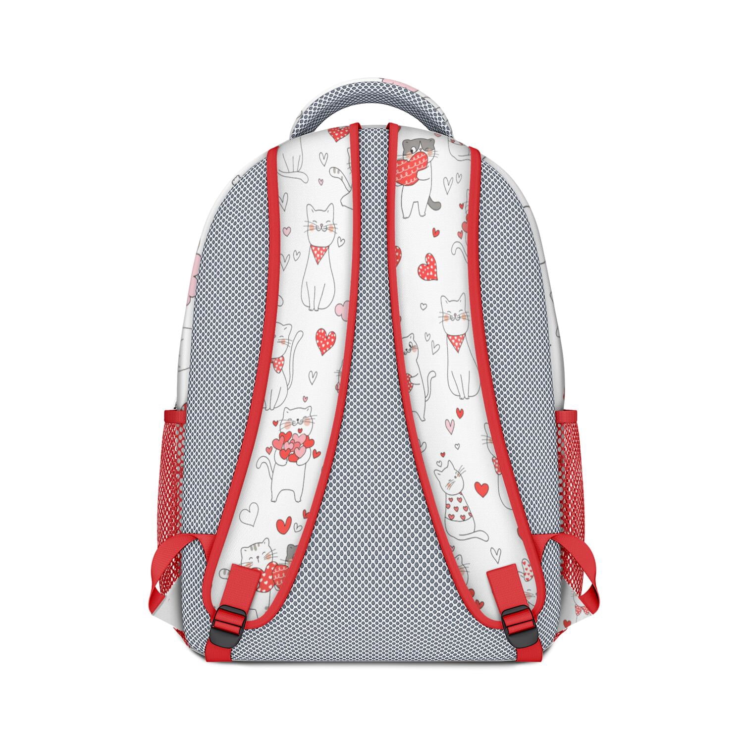 Boho Cat Aesthetic Waterproof Backpack - Modern Design with Spacious Compartments for Teens