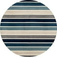 thumbnail image 1 of 25627 Tapis d'Art 5 Pi. Collection Troy Mainline Tapis Rond Tissé, Bleu, 1 of 1
