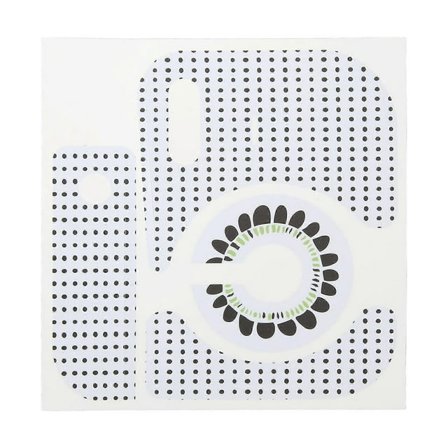 Body Stickers Polka Dot Sunflower Pattern PVC Creative Decorative Body Decal for Instax Mini12 Instant Camera for DIY Black