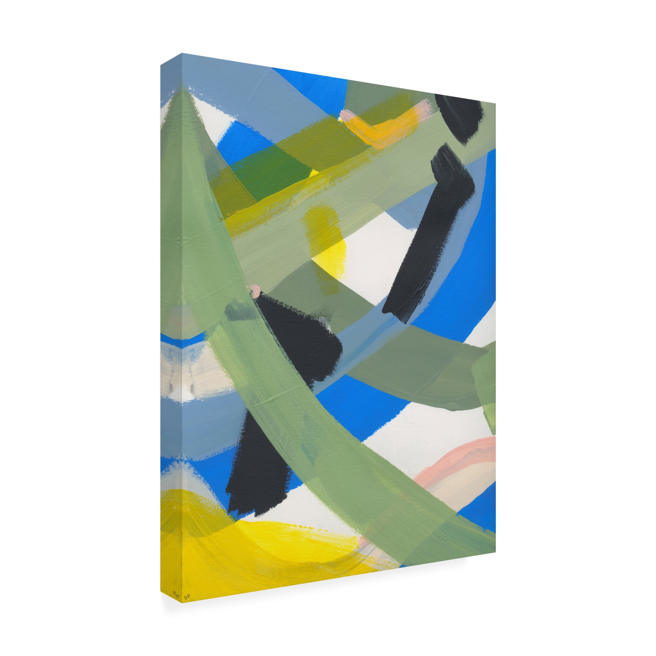Canvas Wall Art - Bronwyn Baker 'The Script No. 3' Wall Art for Living Room, Bedroom, or Office Décor by Trademark Fine Art - 35 x 47 Inches