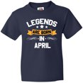 thumbnail image 3 of Inktastic legends are born in april Youth T-Shirt, 3 of 5