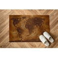 thumbnail image 4 of Map Rug, Old World Map Rugs, Old Map Rug, Educational Rug, Brown Rug, Soft Rugs, Bridesmaid Gift Rugs, Home Decor Rugs, Farmhouse Rugs, 3.3'x6.5' - 100x200 cm, 4 of 7