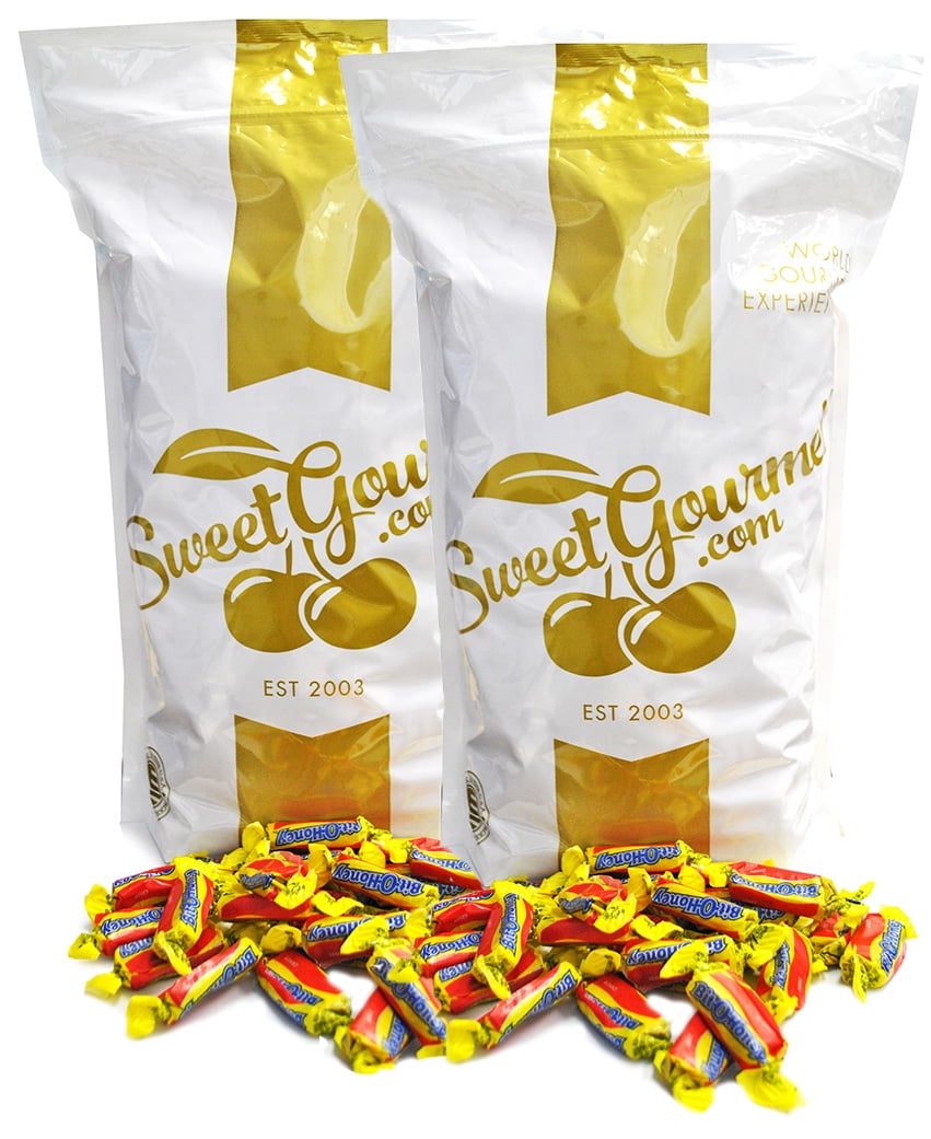 SweetGourmet Classic BitOHoney Candy Retro Taffy Honey Chews with