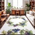Area Rug 5x7ft Purple Grapes Washable Area Rugs for Living Room ...