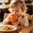 thumbnail image 4 of Ceramic Pumpkin Mug with Green Vine Handle Glossy Body for Coffee Fall Halloween Thanksgiving, 4 of 5