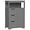 Grey, variant on YEXJ Bathroom Floor Cabinet Wooden Storage Organizer with Adjustable Shelf and 3 Drawers, Modern Free-Standing Cupboard for Living Room, Bathroom, Bedroom (Black)
