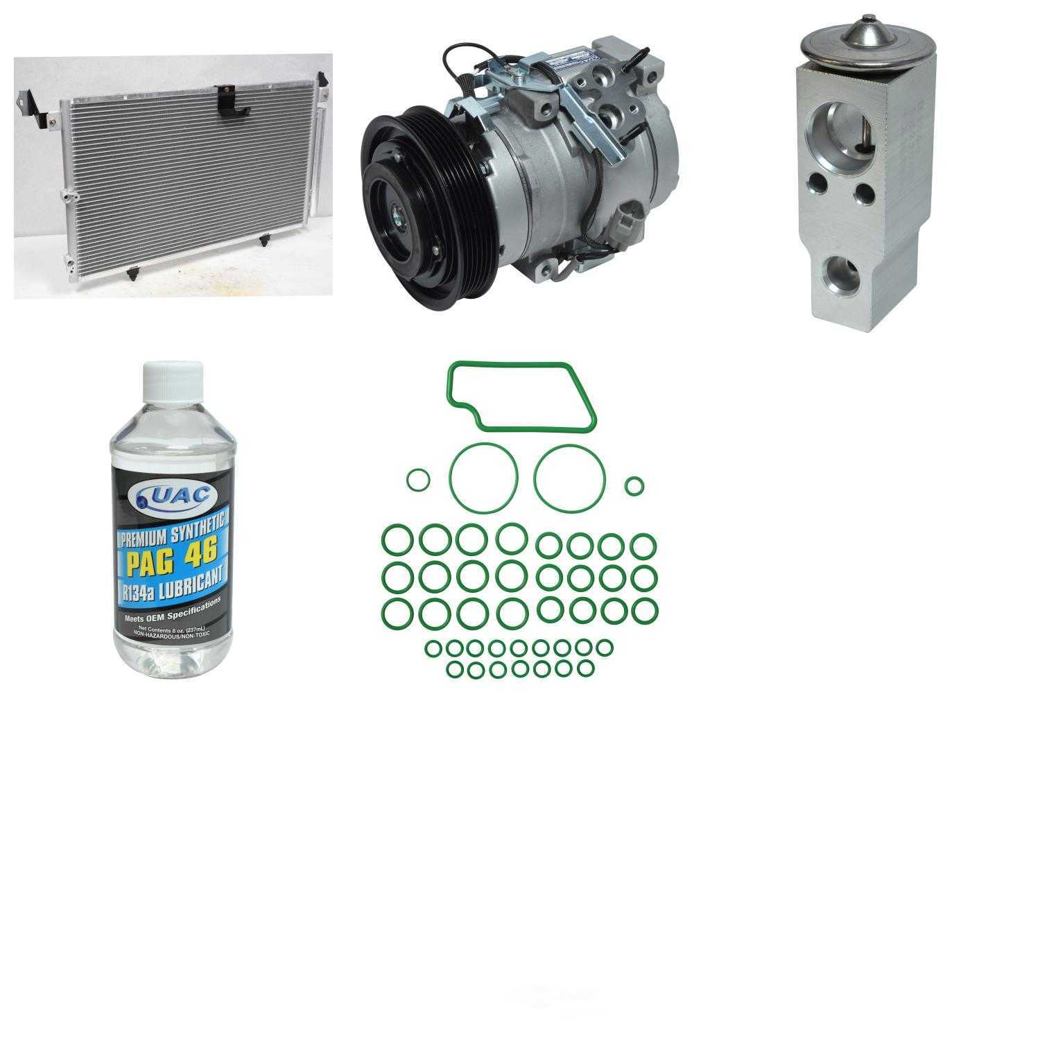 A/C Compressor and Component Kit -- Compressor-Condenser Replacement Kit Fits select: 2000-2003 LEXUS RX