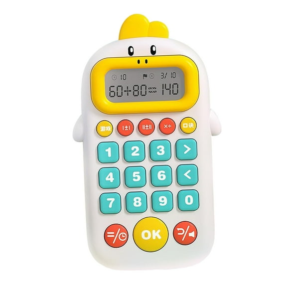 Xuanheng Electronic Math Game Gifts Educational Toy for Preschool Boys Girls Children White