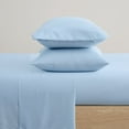 thumbnail image 4 of Truly Soft Everyday Solid Microfiber 100% Microfiber Polyester Deep Pocket Sky Blue 3-Piece Twin, All Season, Adult Size, OEKO-TEX Certified, 4 of 12