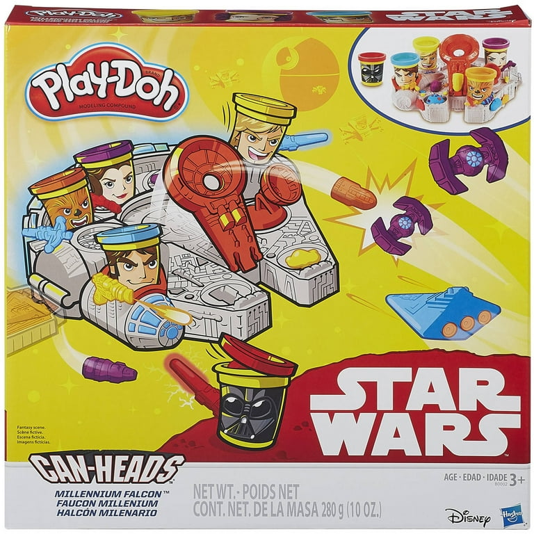 Play-Doh Star Wars Millenium Falcon Set with 5 Can-Heads 