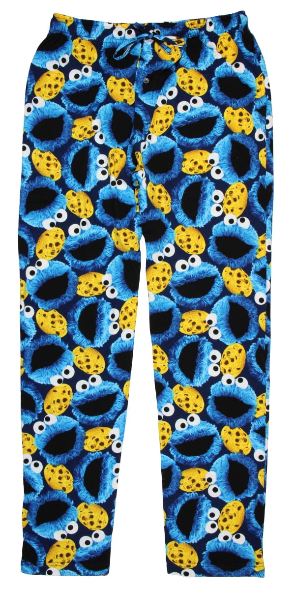 Sesame Street Men's Cookie Photoreal Pajama Pant - Walmart.com