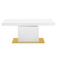 thumbnail image 4 of Modway Vector Expandable Dining Table in White Gold, 4 of 10