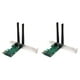 thumbnail image 1 of 2X Tarjeta Inalámbrica WiFi Mini PCI-E Express Una Adaptador PCI-E con 4 Antenas Externas para PC, 1 of 5