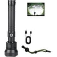 thumbnail image 2 of Flashlight, Lumens Super Bright LED Flashlights, 990000 Lumens Handheld Powerful Flashlight with USB Cable 5 Modes and Waterproof for Home Camping Hiking Outdoor, 2 of 7