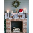 thumbnail image 6 of Christmas Mantel Scarf Fireplace Decorations for Living Room, Winter Elk Snowy Forest Sunset Natural Scenery Fireplace Mantel Scarf Cover Runner for Halloween/Thanksgiving/Christmas Decor 60"x17", 6 of 6