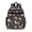 Black-61, variant on Floral Dog Design Students Backpack Watercolor Puppy Pattern with Paw and Bone Motifs for Student