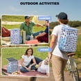 thumbnail image 4 of Travel Cooler Bag - Pioneer Flower Floral Print Pattern Camping Beer Cooler Backpack with Bottle Opener- Waterproof Insulated Picnic Backpacks - Cooler Bag for Beach, 4 of 6