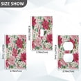 thumbnail image 2 of Light Switch Cover Switch Plate Outlet Cover Plug Cover for Electrical Unused Outlet Cover Red Flowers and Leaves, 2 of 6