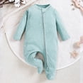 thumbnail image 3 of KPOPLK Sleep n Play Footed Pajamas for Baby Boys Newborn Sung Fit One Piece Pjs 0 3 6 9 12 Months Fall Winter Infant Bodysuit Footed Clothes Size 6-12 Months, 3 of 5