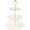 Elegant White Larger, variant on DUJUST Luxury Larger 3-Tier Cupcake Stand Tower, British Style Porcelain Serving Tray with Golden Trim, Food Grade Dessert Display Stand for Tea Party & Home Décor - 45% Larger Plates