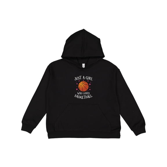 Inktastic Just a Girl Who Loves Basketball Youth Hoodie Sweatshirt