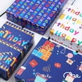thumbnail image 4 of chalian Birthday Wrapping Paper 12 sheets Folded Happy Birthday Gift Wrapping Paper for Kids Boys Girls Men Women Baby 4 Style Colorful Birthday Greeting Gift Wrap Paper 20 X 29 Inches, 4 of 14