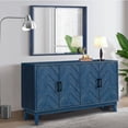 thumbnail image 6 of Stronger Vintage Style Buffet Cabinet, Lacquered Accent Storage 4 Door Wooden, 6 of 14