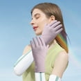 thumbnail image 3 of Aodebiao Women UV Sun Protection Gloves Full Finger Touchscreen Non Slip Gloves Breathable Summer Outdoor Gloves Ice Silk Outdoor Driving Cycling Thin Breathable Gloves, 3 of 5