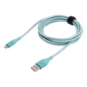 Blackweb 6' USB Braided Nylon Micro Cable, Multiple Colors