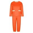thumbnail image 3 of UVEASISHA Jogger Sets for Men 2 Piece Sweatsuits Winter Fleece Lined Crewneck Sweatshirts and Sweatpants Track Suit Set with Pockets Orange M, 3 of 8