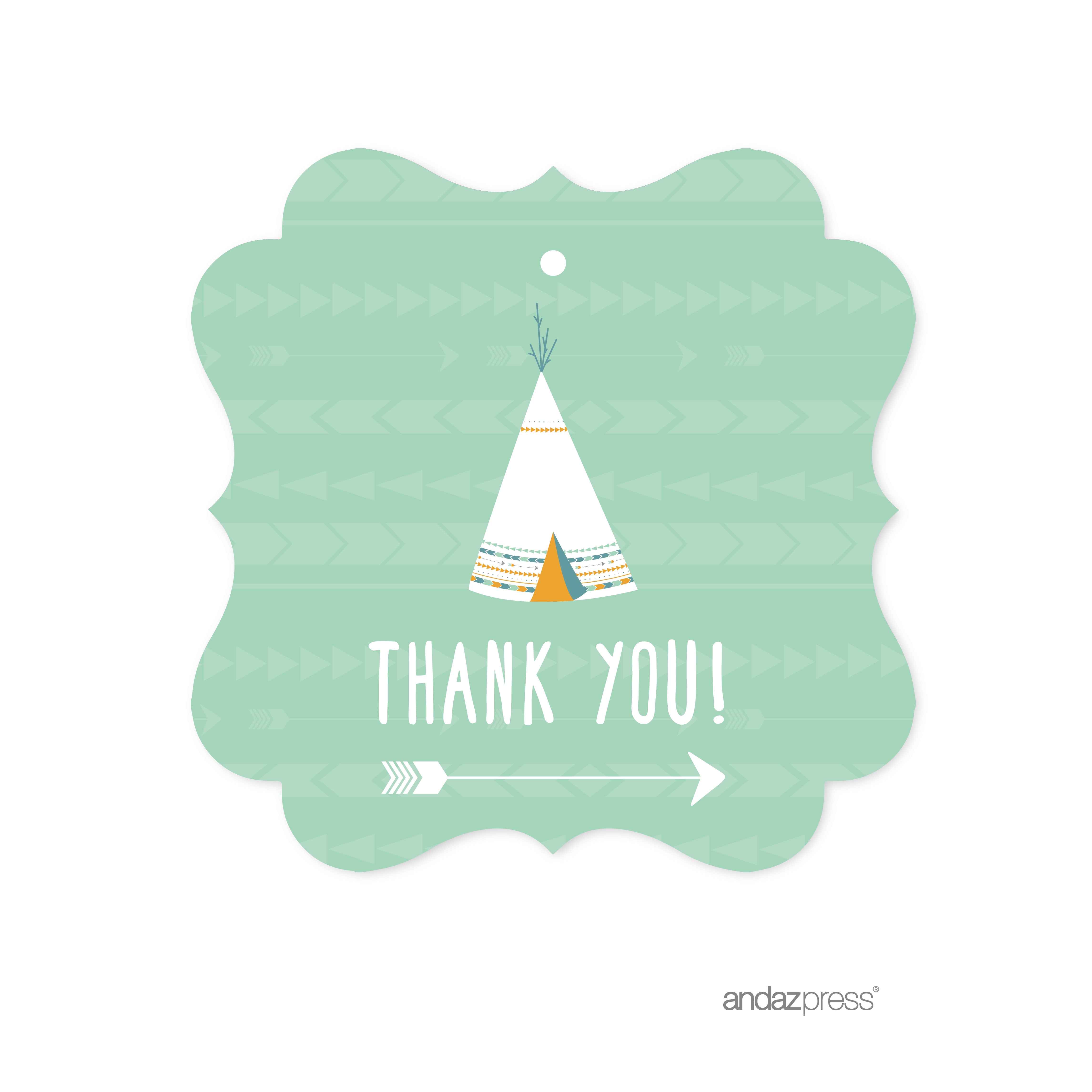Thank You For Celebrating With Us – Black & Gold – Gift Tags – Pack Of 50 - Chic A Choc