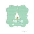 thumbnail image 1 of Thank You  Boho Chic Tribal Birthday Fancy Frame Gift Tags, 24-Pack, 1 of 2