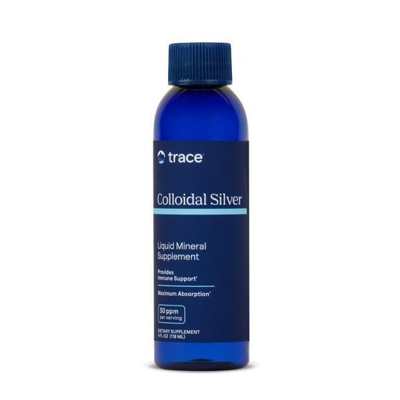 Trace Minerals Colloidal Silver - Pure Colloidal Silver Supplement for Immune Support - Natural Mineral Drops - High-Potency Formula - Gluten-Free - Vegan - 4 fl oz (12 Servings)