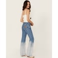 thumbnail image 3 of Wrangler Women's Westward Light Wash Dip Dye Mid Rise Bootcut Denim Jeans - 112352450 30W x 32L, 3 of 4