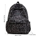 thumbnail image 4 of Leopard Print School Backpack for Middle School Students,Fashion Large Capacity Bookbag and Casual Daypack for Campus,Classes,Commuting and Everyday Travel,Brown, 4 of 9