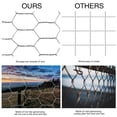 thumbnail image 2 of Chicken Wire 16.9in x 32.8ft for Crafts and Gardening Galvanized Hexagonal Wire Mesh Chicken Fence, 2 of 6