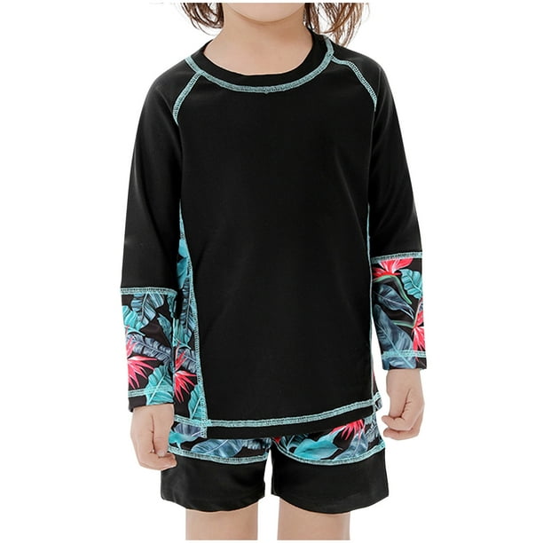 HAWEE Girls' Swimsuit One Piece Ruffle One-Shoulder 1-Piece Swimdress  Adjustable Straps Beach Surf Bathing Suit 