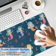 thumbnail image 4 of Long Mouse Pads for Desk,Dark Blue Mermaid Pattern Desk Mats on Top Of Desks, Desk Mouse Pad Extra Large with 3mm Non-Slip Base and Stitched Edge for Gaming,Office,Work,Home 31.5"x15.7", 4 of 6