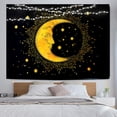 thumbnail image 1 of Sun Moon Tapestry Wall Hanging Stars Space Psychedelic Black and White Wall Tapestry Wall Tapestry for Bedroom Home Wall Décor 30 X 40 Inches, 1 of 4