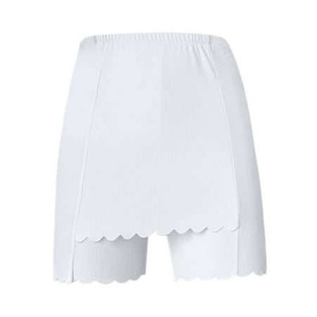 Bigersell Open Crotch Panties Clearance Breathable Underwear Women High Cut Panty Style P-922 Cotton Boyshort Panties Thong Panties Briefs Mid Waist Women s Briefs White L