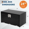 thumbnail image 4 of EDTara Lockable Aluminum Toolbox Chest, Heavy Duty Diamond Plate Storage Organizer With Keys for Trucks, Rvs, and Trailers, 4 of 6